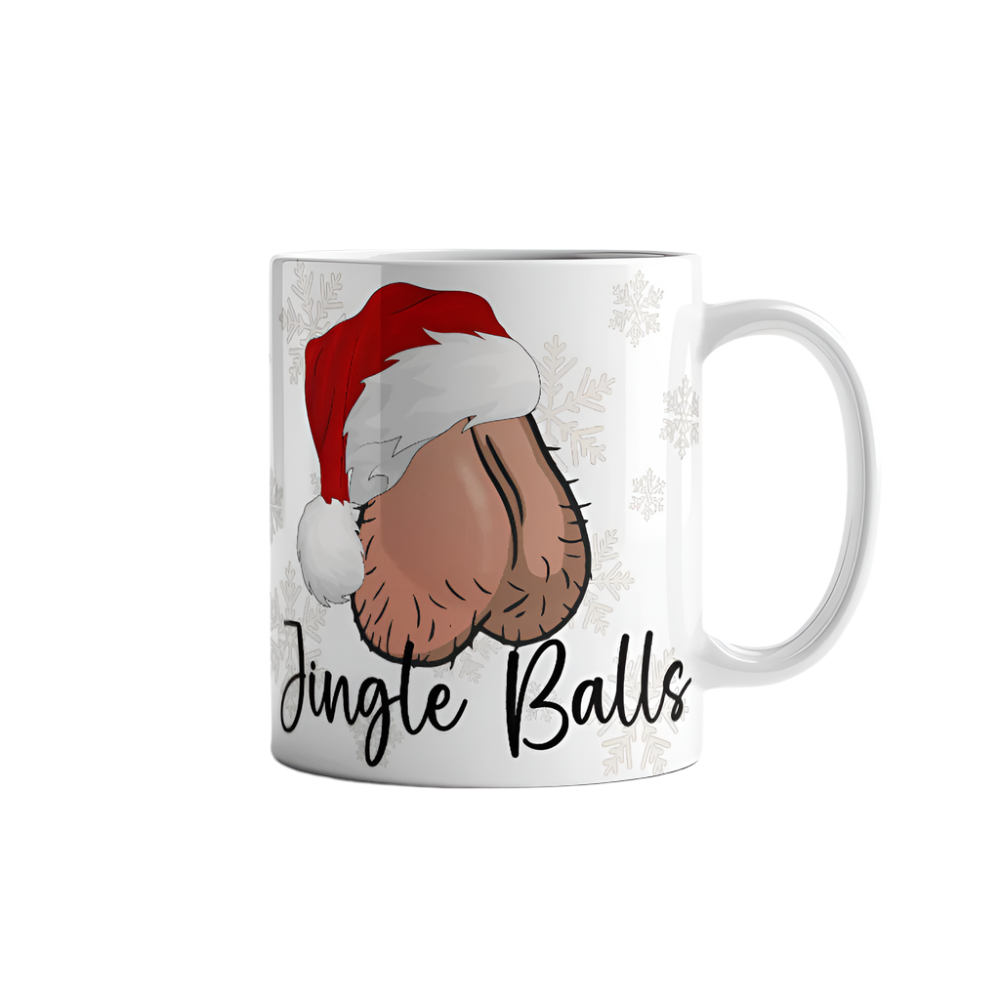 Jingle Balls White 11oz Coffee Mug