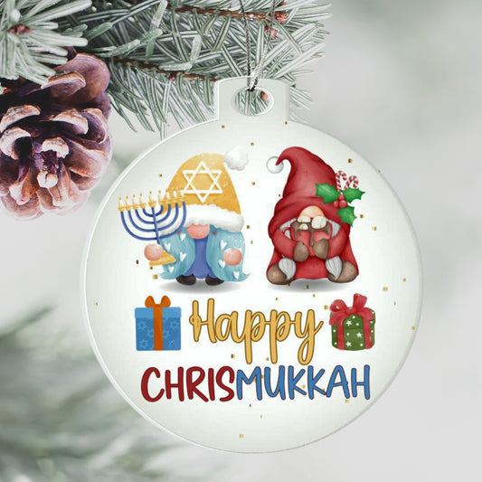 Happy Chrismukkah - Acrylic Ornament
