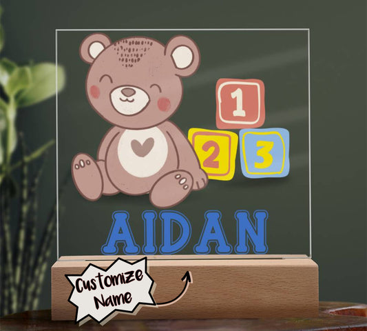 Teddy Bear - Custom Square Acrylic Plaque