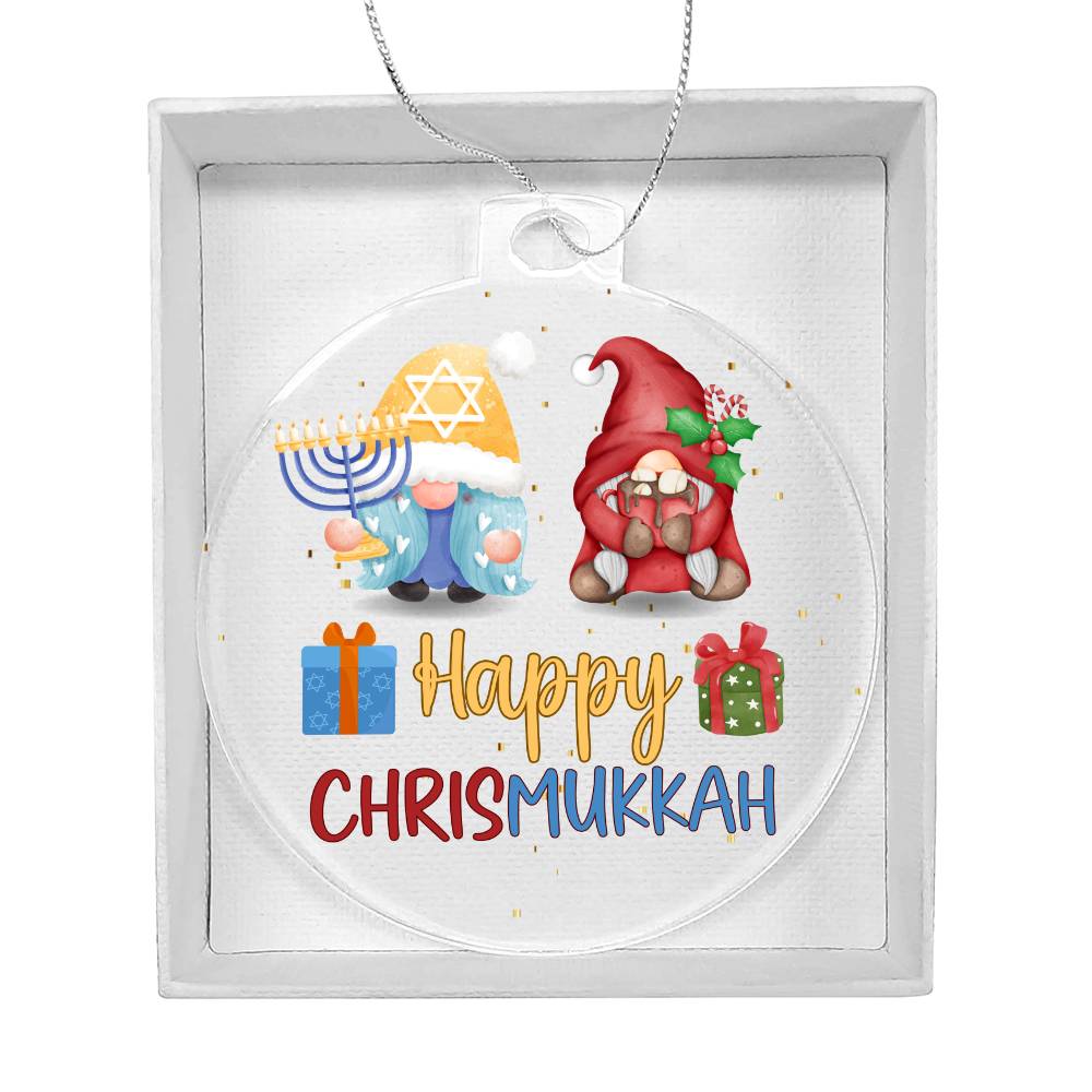 Chrismukkah Holiday Acrylic Ornament