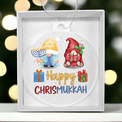 Chrismukkah Holiday Acrylic Ornament