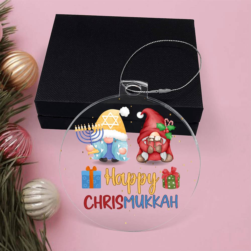 Chrismukkah Holiday Acrylic Ornament