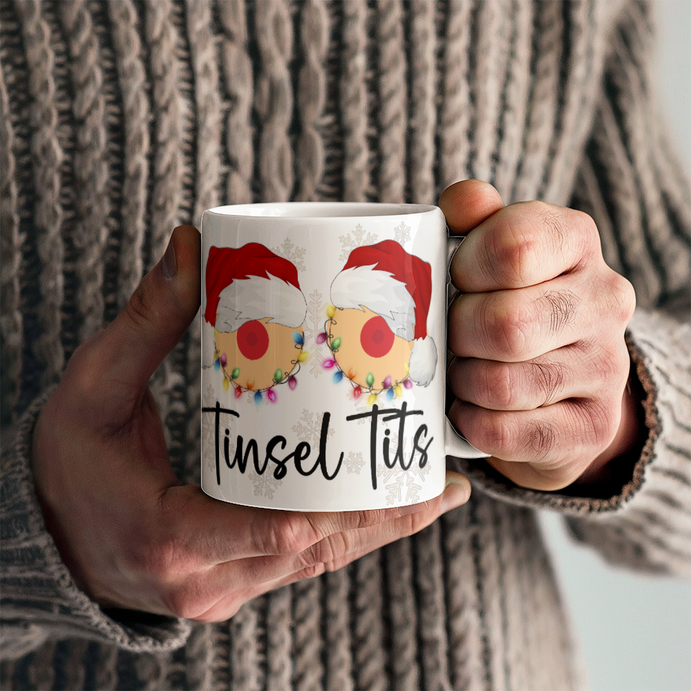 Tinsel Tits Mug