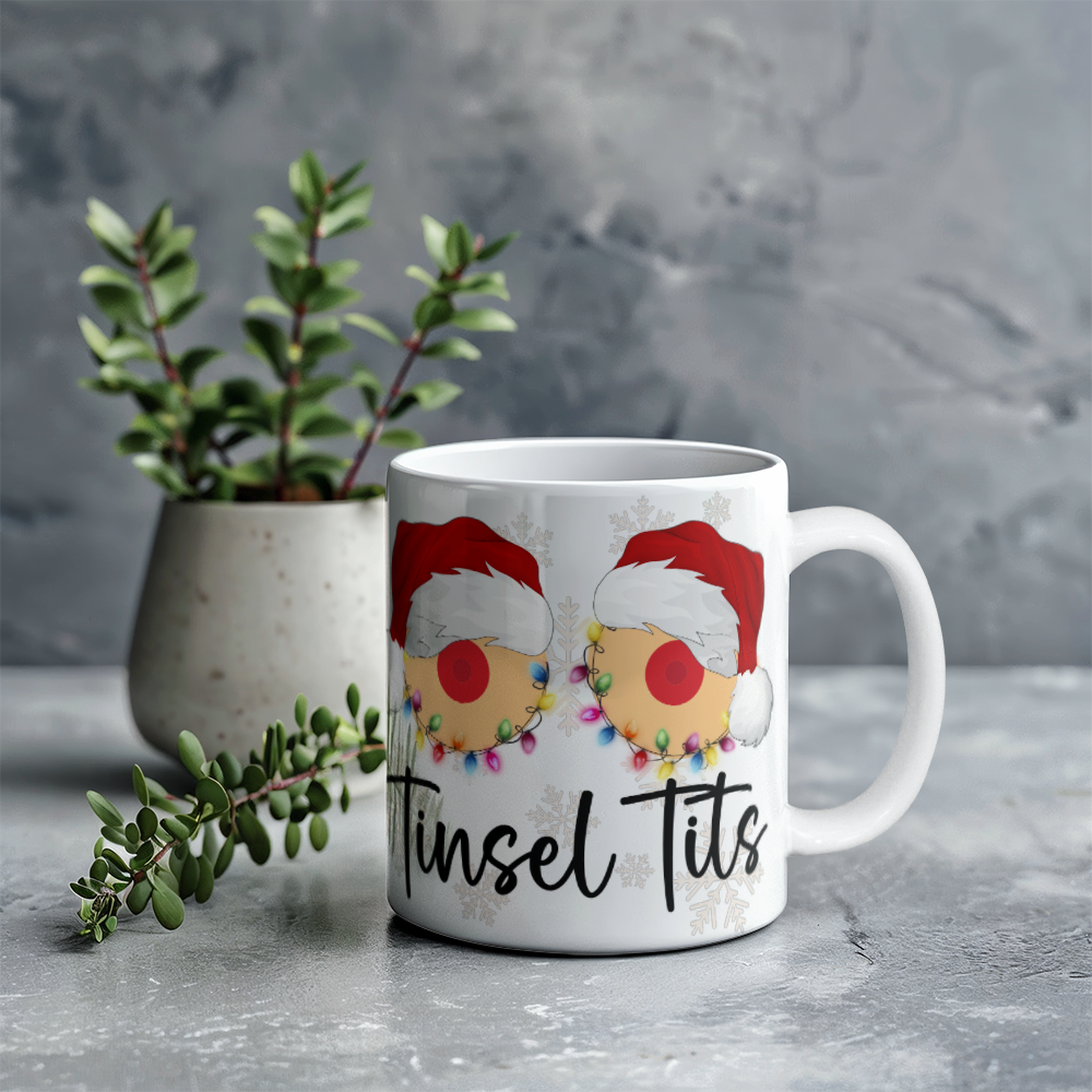 Tinsel Tits Mug