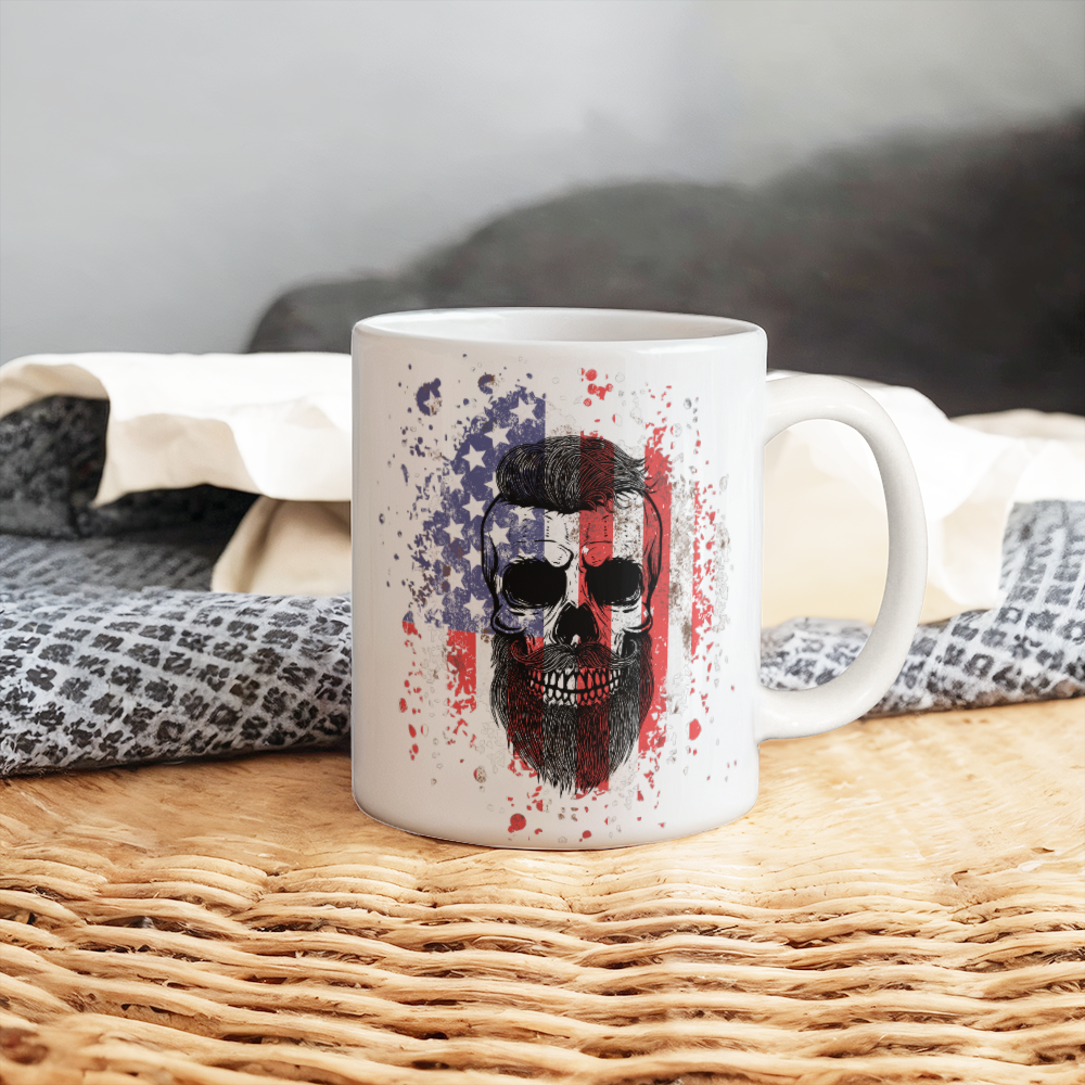 American Skeleton Mug (White)