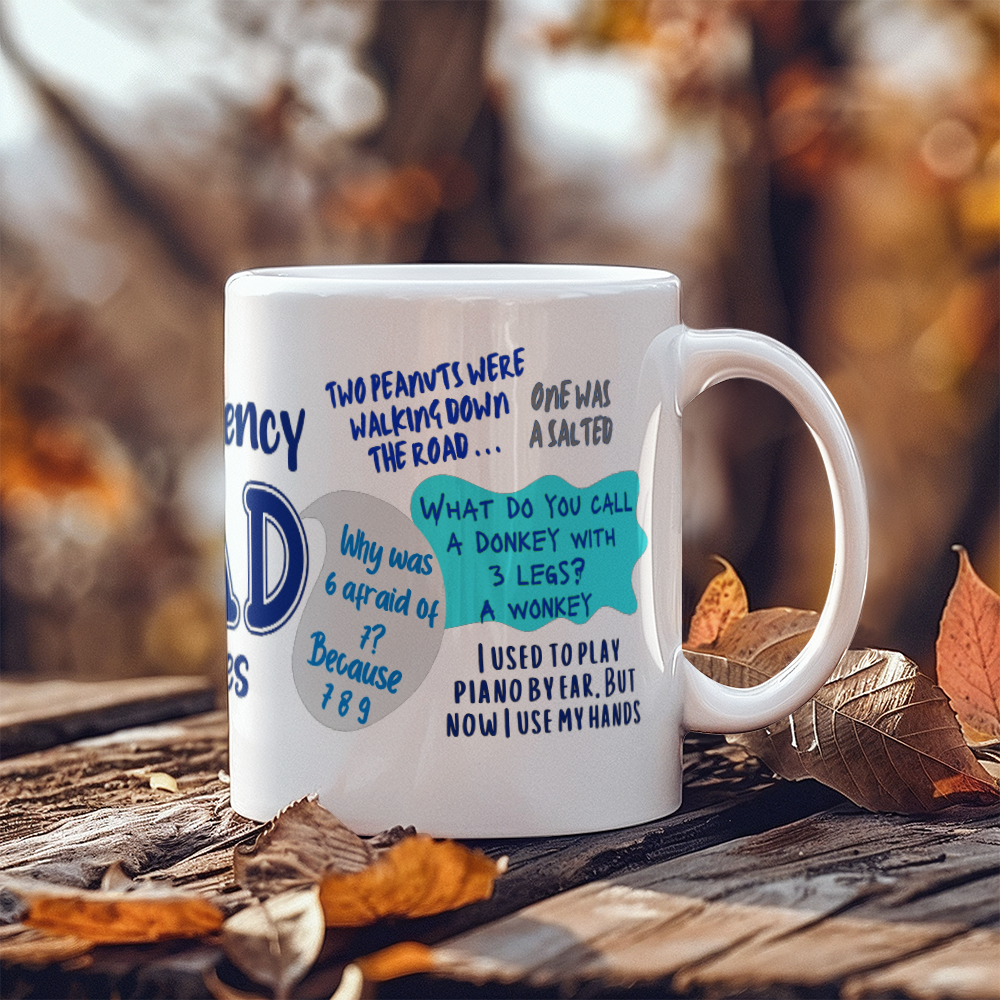 Emergency Dad Jokes Mug