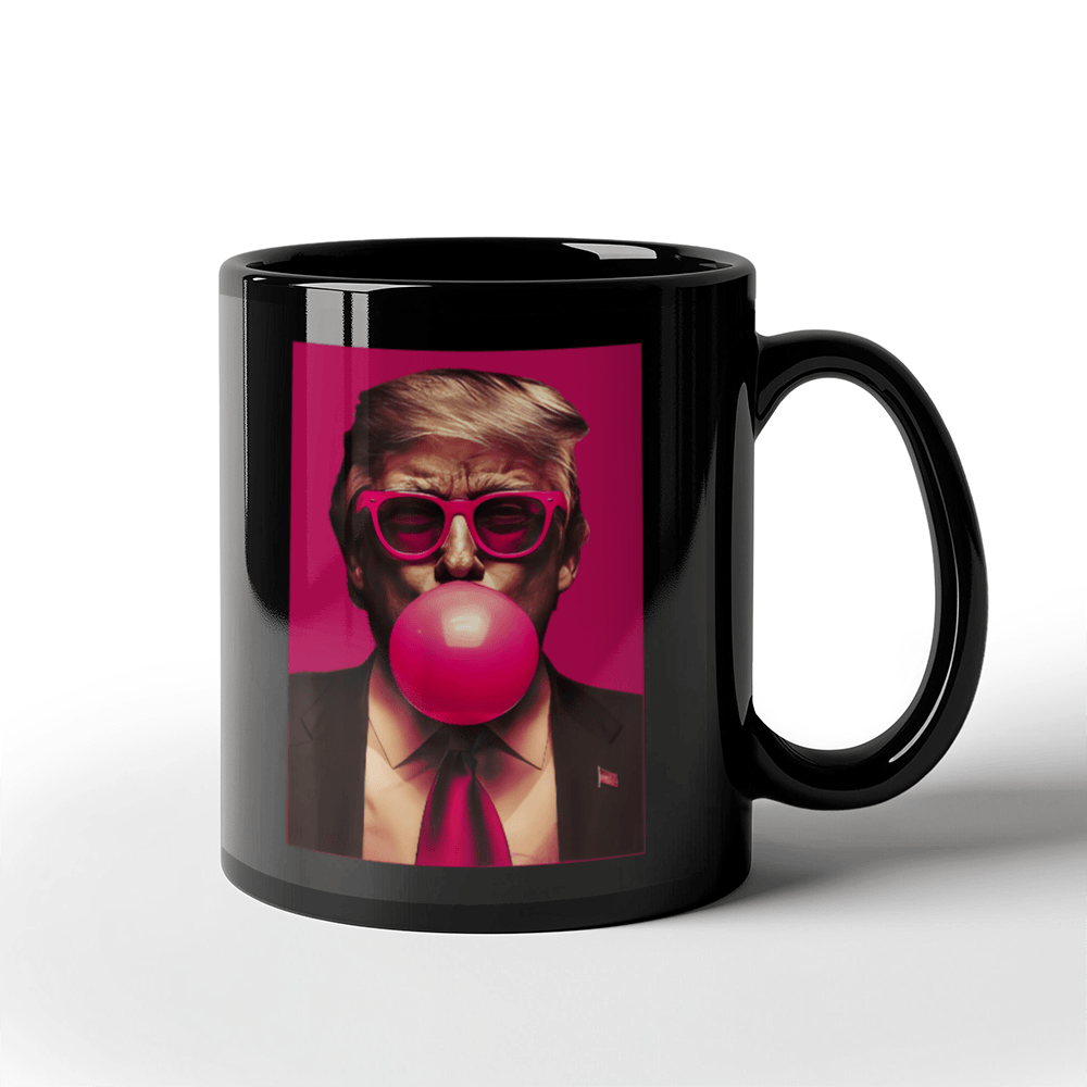 Bubble Gum Trump Mug (Black)