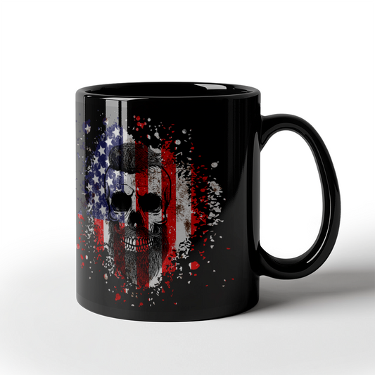 American Skeleton Mug (Black)