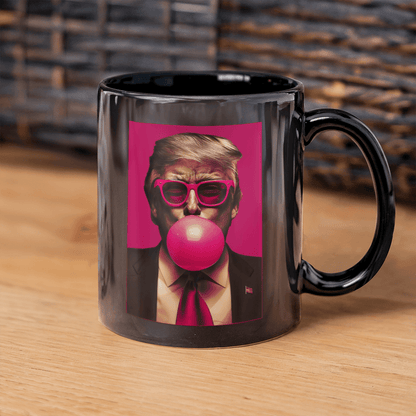 Bubble Gum Trump Mug (Black)