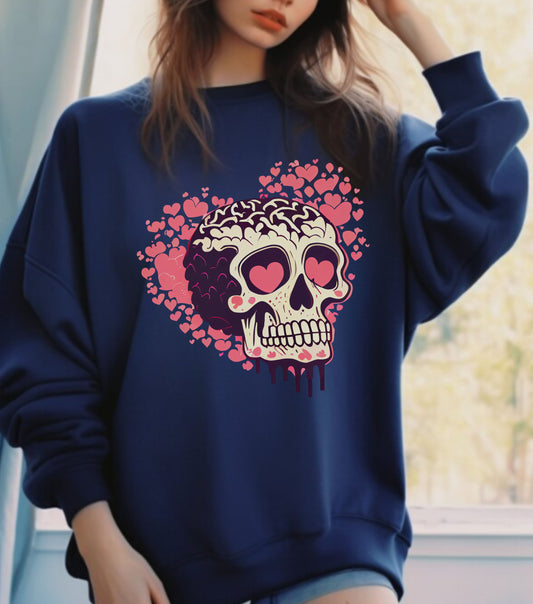 Love Skull - Graphic Sweatshirt